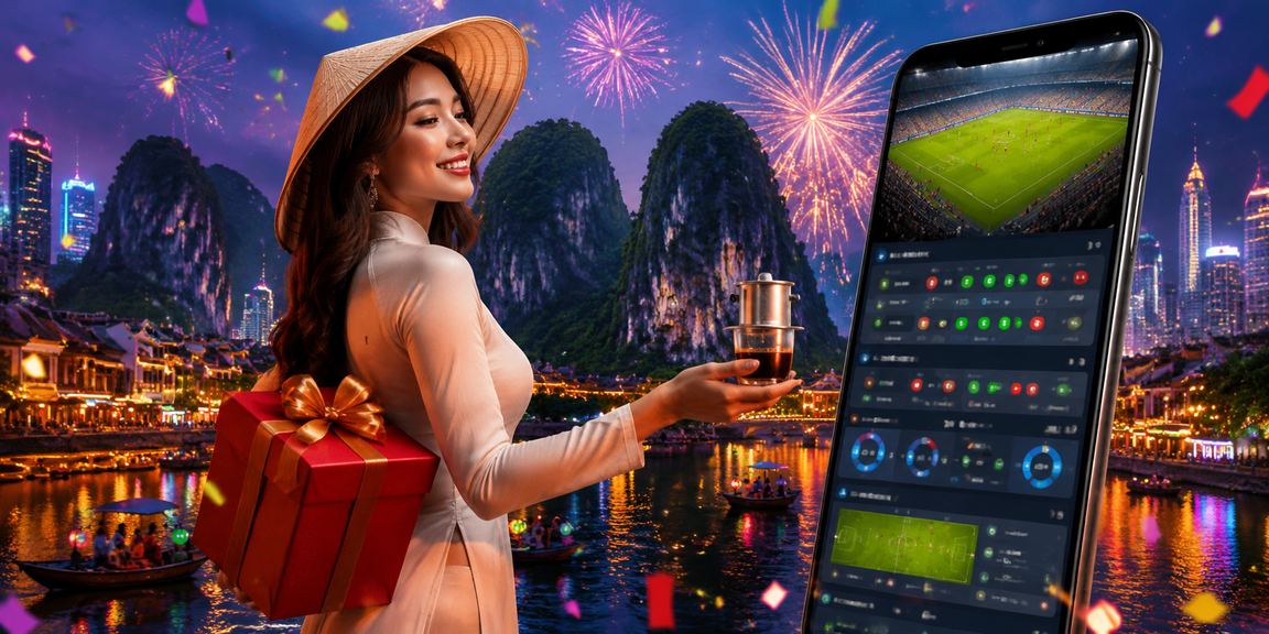 Người dùng truy cập sự kiện thể thao trên điện thoại tại Ninh Bình bên tách cà phê buổi sáng