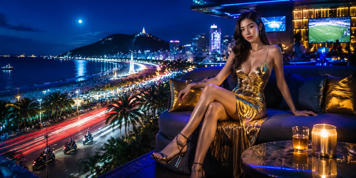 Người chơi cá cược trên điện thoại tại bãi biển Vũng Tàu với mạng di động ổn định